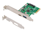 DIGITUS DS-30225 PCI Express 2.0 x4 10Gbps USB-adapter