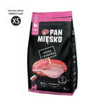 PAN MIĘSKO Veal with quail XS - kuivtoit kutsikatele - 9kg