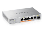 Zyxel XMG-100 seeria XMG-105HP 5-port 2.5 Gigabit Ethernet PoE++ l&uuml;liti