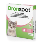 VETOQUINOL Dronspot - vastsed eemaldavad tilgad kassidele 0,5-2,5 kg