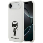 Case Karl Lagerfeld Silicone Karl Sketch & Logo MagSafe iPhone Air jaoks / valge