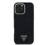 Guess Denim Triangle Logo MagSafe Kaitsekott Apple iPhone 16 Pro jaoks