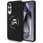 Karl Lagerfeld Silikoon Topeltpead ja Ring MagSafe Korpus Samsung Galaxy S25 Edge jaoks