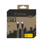 Taktikaline sujuva keermega kaabel USB-C/USB-C 1m / must