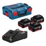 Bosch 18V 3x 5,0Ah Akukomplekt laadijaga