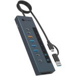 RaidSonic ICY BOX USB keskus 11-in-1 USB 3.2 Gen 2 45W