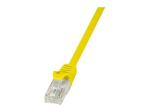 LogiLink EconLine CAT 6 Ekraimata Paardatud Paar (UTP) 3m L&otilde;ppkaabel Kollane