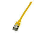 LogiLink 0.3m kollane CAT 6a varustatud patch kaabel