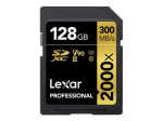 Lexar Professional SDXC UHS-II M&auml;lukaart 128GB 300MB/s