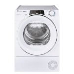 Candy Kuivamasin ROE H9A2TCEX-S Energiat&otilde;hususklass A++ Eeslaaduv 9 kg Soojenduskaitseaparaat Suur Digitaalaut 58,5 cm Wi-Fi Valge