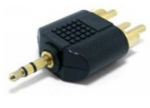 Gembird A-458 3.5 mm pistik kuni 2 x RCA pistik Adapter kaabel