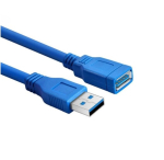 RoGer USB-A pikenduskaabel 5Gbps / 3m / sinine