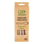 GoGreen 1900960 Puidust kahvlid 20tk