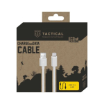 Taktikaline sujuva keermega kaabel USB-A/Lightning 0.3m / valge