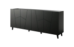 ETNA komoda 200x42x82 czarna matowa