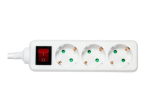 DELTACO GT-0352 3-pin pistiku riba 16A valge 5m