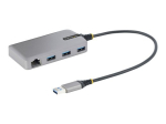 StarTech.com 3-portne USB hub koos Ethernetiga, 3x USB-A porti, Gigabit Ethernet RJ45, USB 3.0 5Gbps, bussi poolt toidetud, USB hub koos GbE ja 1ft...