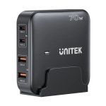 GaN network charger - Unitek P1228ABK01- 70W 2x USB-C 2x USB-A