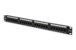 Digitus Patch Panel DN-91524U 48,2 x 4,4 x 10,9 cm Kategooria: CAT 5e; Pordid: 24 x RJ45; Hoiduj&otilde;ud: 7,7 kg; Sisestusj&otilde;ud: maks. 30N must