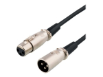 DELTACO XLR-1100 Audio Kaabel 10m Must