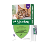 Advantage t&auml;pilahus kassile 100 ml/0,8 ml 4 tk