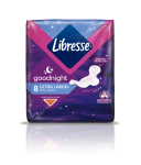 LIBRESSE H&Uuml;G SIDE ULTRA THIN GOODNIGHT WINGS N8