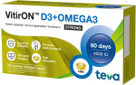 VITIRON D3+OMEGA3 STRONG KAPSLID 4000IU N60