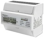 Qoltec Three-phase Bidirectional Electronic Meter | DIN Rail Energy Meter | 400V | 100A | LCD | 4P