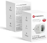 Nutikas pistikupesa FORCELL F-ENERGY EU02 230V WiFi, taimeri ja Tuya / Amazon Alexa toega - valge