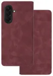 Smart Suede raamatut&uuml;&uuml;pi telefoni &uuml;mbris Samsung Galaxy A27 5G (A276) tumepunane