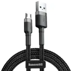 Baseus Cafule andmeedastus- ja laadimiskaabel | USB-A kuni Micro USB | 12W | 1m | must, hall