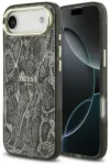 Guess Python Pattern telefoni&uuml;mbris MagSafe toega iPhone 17 Air jaoks, must