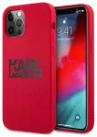 Karl Lagerfeld KLHCP12MSLKLRE Stack Black Logo telefoni &uuml;mbris iPhone 12 | iPhone 12 Pro punane