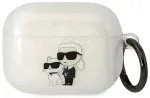 Karl Lagerfeld KLAPHNKCTGT Airpods Pro cover transparent Glitter Karl&Choupette