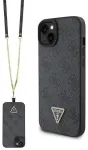 Guess GUHCP15SP4TDSCPK iPhone 15 6.1" black|black hardcase Crossbody 4G Metal Logo