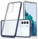 Clear 3in1 Case for Samsung Galaxy S22 + (S22 Plus) Frame Gel Cover Blue