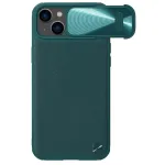 Nillkin CamShield Leather S telefoni &uuml;mbris iPhone 14 Plus roheline (kaamera kaitsega)