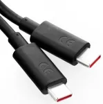 MOTOROLA SC18D24968 andmeedastus- ja laadimiskaabel | USB-C kuni USB-C | 130W | 1m | must