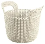 Korv kootud Curver KNIT XS 3L 23x19x19cm, valge