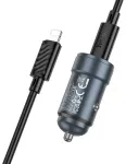 HOCO Z57 autolaadija | 30W | PD, QC | USB-C | USB-C kuni USB-C kaabliga komplektis | hall