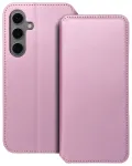 DUAL POCKET raamatut&uuml;&uuml;pi telefoni &uuml;mbris Samsung Galaxy S24 FE (S721) roosa