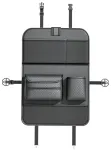 Foldable Car organizer for front seats with compartments D03-B black