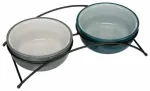 Loomakauss, keraamiline - Trixie Bowl set, ceramic/metal, 2 &times; 0.25l / 13 cm/ 27&times;8 &times;13cm