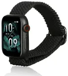 Beline Textile nutikella rihm Apple Watch (38/40/41 mm) jaoks | nailonist | must