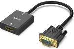 BENFEI adapter HDMI kuni VGA &uuml;hesuunaline 3.5mm helipesaga must