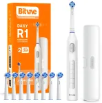 Bitvae R1 elektriline hambahari x8 harjased / reisivutlar / juhe White