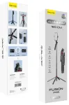 Blavec selfipulk Aluminium Fusion P-09 statiiv + kaugjuhtimispult 1,8 meetrit (SSFP09-TRB18) must