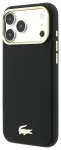 Lacoste Champs Elysees Gold Logo telefoni &uuml;mbris MagSafe toega iPhone 18 Pro Max must