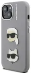 Karl Lagerfeld Grained PU K&CH Heads telefoni&uuml;mbris mudelile iPhone 15, hall