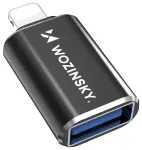 Wozinsky WALA-01 Lightning kuni USB-A OTG Adapter &ndash; Must